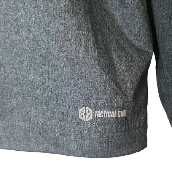 CCM Hockey Jacket Windbreaker Mens Large Tactical Cool Tigers Full Zip Gray - Picture 9 of 11